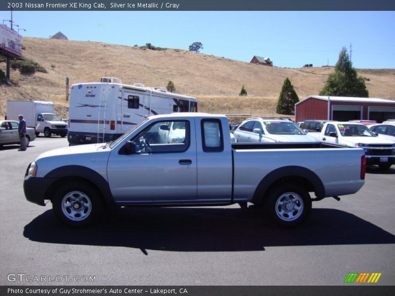 Silver Ice Metallic / Gray 2003 Nissan Frontier XE King Cab