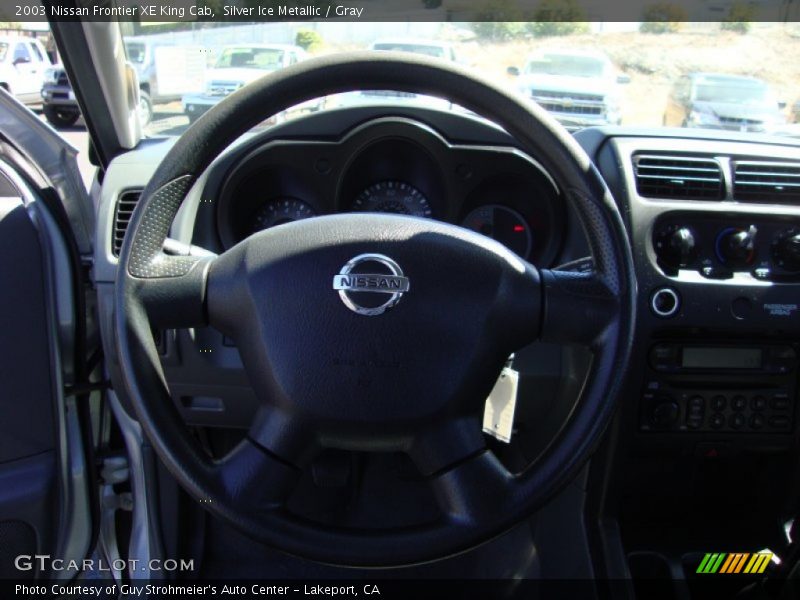 Silver Ice Metallic / Gray 2003 Nissan Frontier XE King Cab