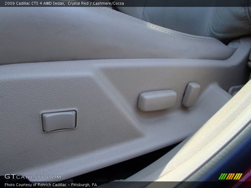 Crystal Red / Cashmere/Cocoa 2009 Cadillac CTS 4 AWD Sedan