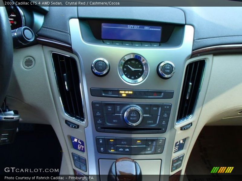 Crystal Red / Cashmere/Cocoa 2009 Cadillac CTS 4 AWD Sedan