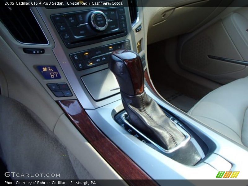 Crystal Red / Cashmere/Cocoa 2009 Cadillac CTS 4 AWD Sedan
