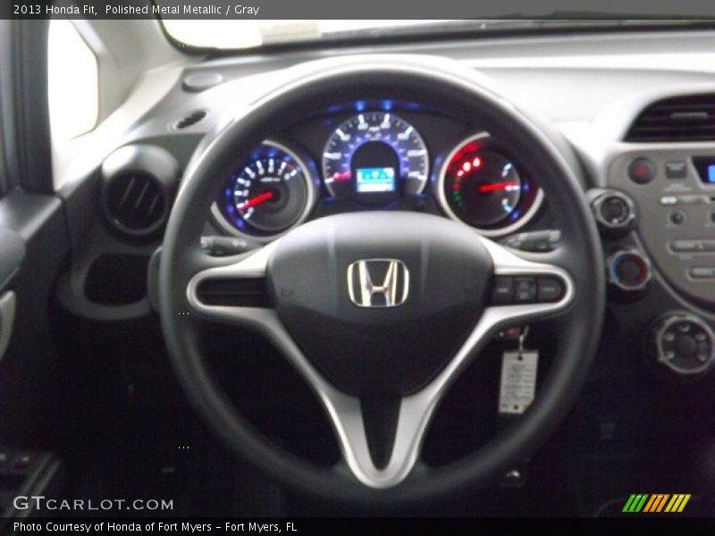 Polished Metal Metallic / Gray 2013 Honda Fit