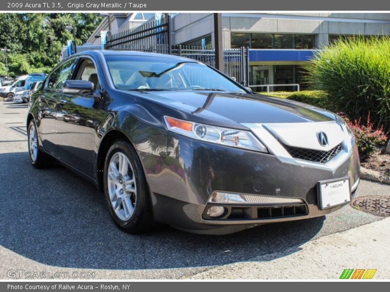 Grigio Gray Metallic / Taupe 2009 Acura TL 3.5