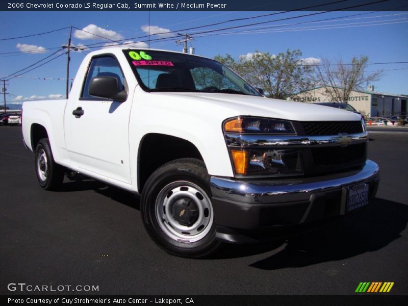 Summit White / Medium Pewter 2006 Chevrolet Colorado LS Regular Cab