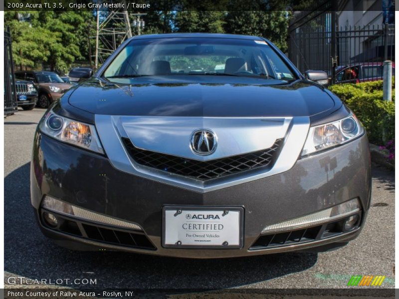 Grigio Gray Metallic / Taupe 2009 Acura TL 3.5