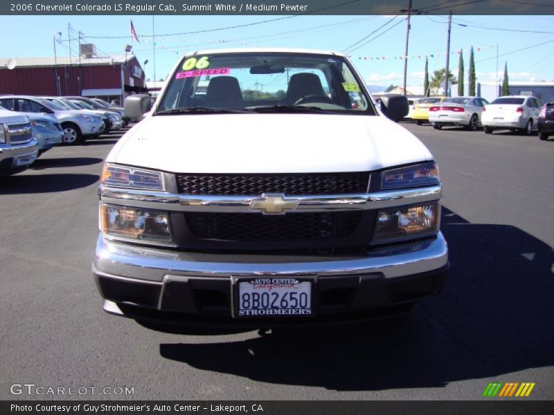Summit White / Medium Pewter 2006 Chevrolet Colorado LS Regular Cab