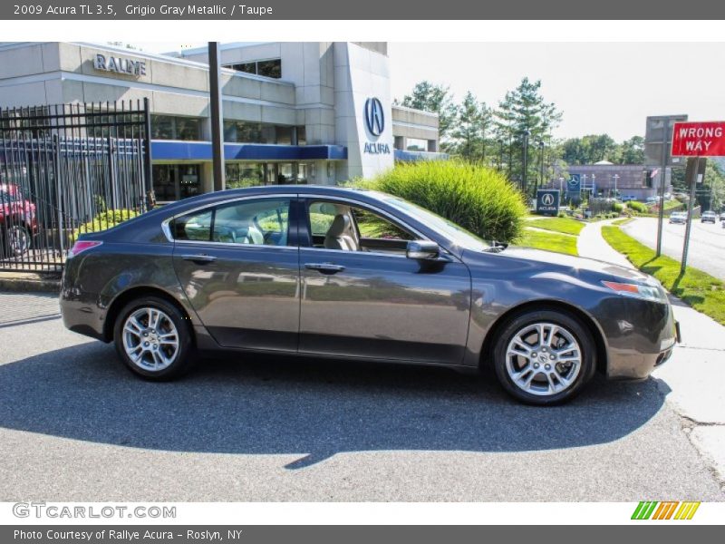 Grigio Gray Metallic / Taupe 2009 Acura TL 3.5