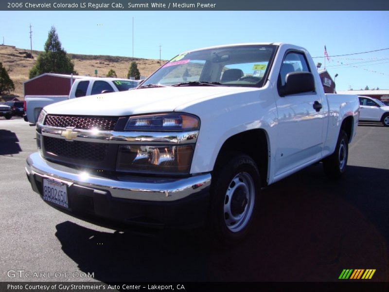 Summit White / Medium Pewter 2006 Chevrolet Colorado LS Regular Cab