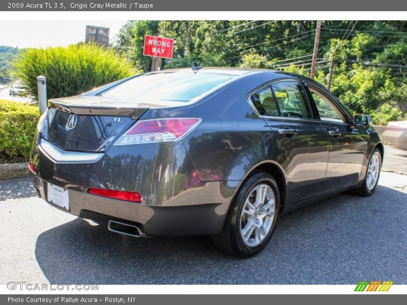 Grigio Gray Metallic / Taupe 2009 Acura TL 3.5