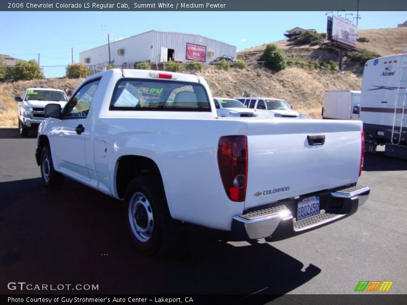 Summit White / Medium Pewter 2006 Chevrolet Colorado LS Regular Cab