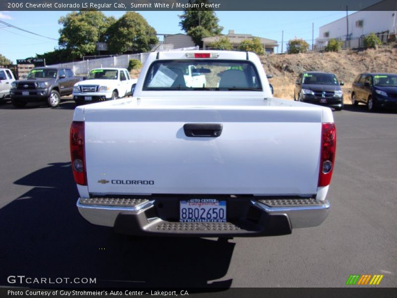 Summit White / Medium Pewter 2006 Chevrolet Colorado LS Regular Cab