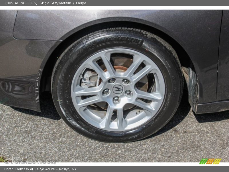 Grigio Gray Metallic / Taupe 2009 Acura TL 3.5