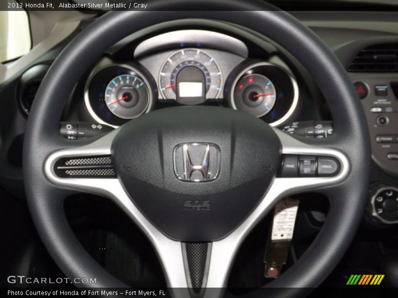Alabaster Silver Metallic / Gray 2013 Honda Fit