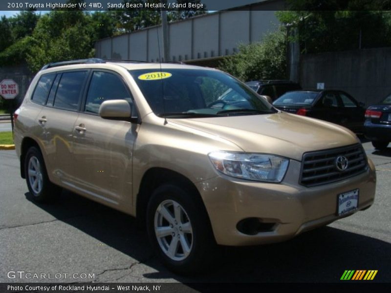 Sandy Beach Metallic / Sand Beige 2010 Toyota Highlander V6 4WD