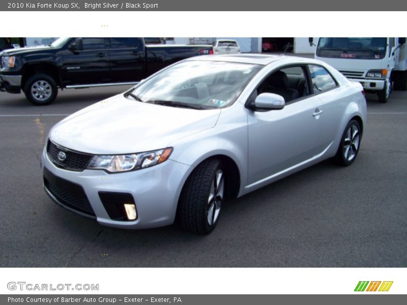 Bright Silver / Black Sport 2010 Kia Forte Koup SX
