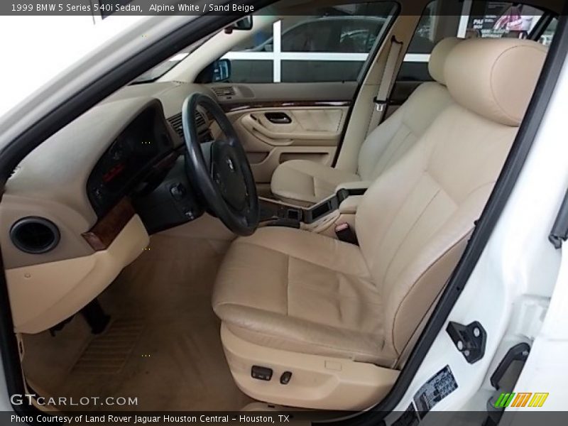Front Seat of 1999 5 Series 540i Sedan