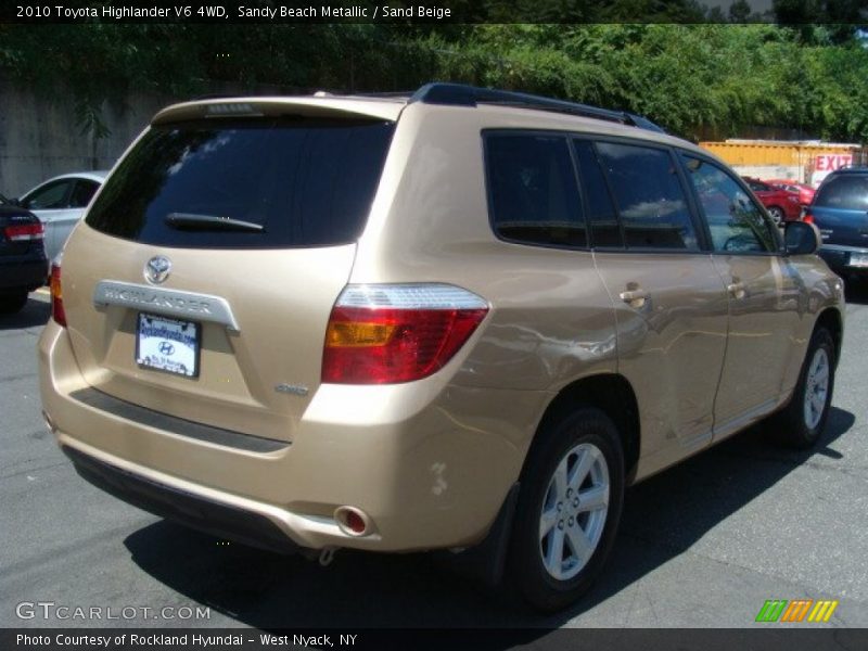 Sandy Beach Metallic / Sand Beige 2010 Toyota Highlander V6 4WD