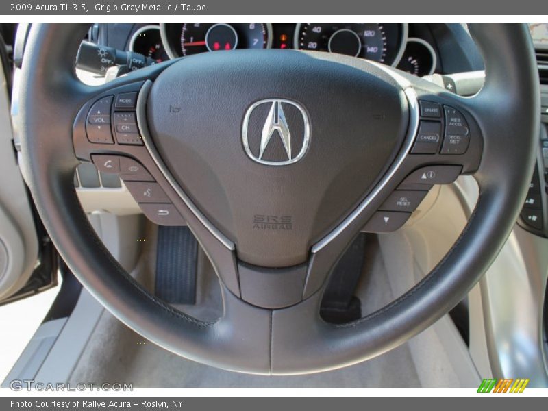 Grigio Gray Metallic / Taupe 2009 Acura TL 3.5