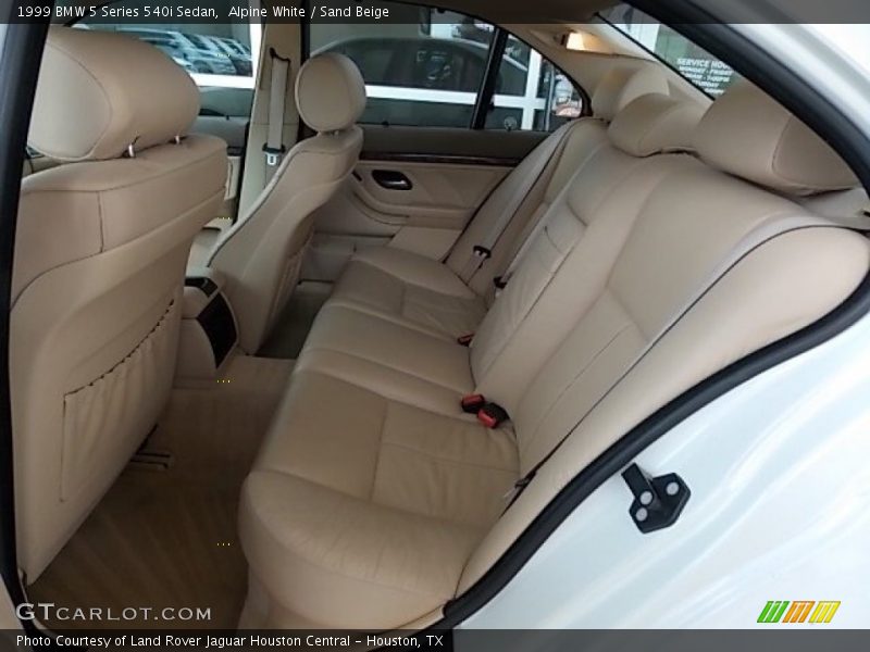 Rear Seat of 1999 5 Series 540i Sedan