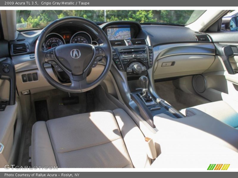 Grigio Gray Metallic / Taupe 2009 Acura TL 3.5