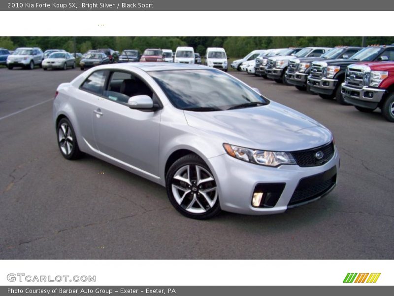 Bright Silver / Black Sport 2010 Kia Forte Koup SX
