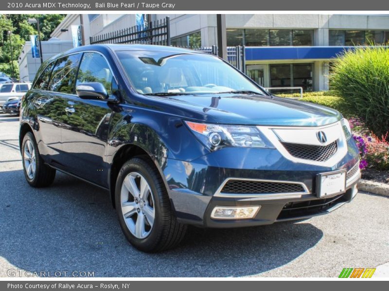 Bali Blue Pearl / Taupe Gray 2010 Acura MDX Technology