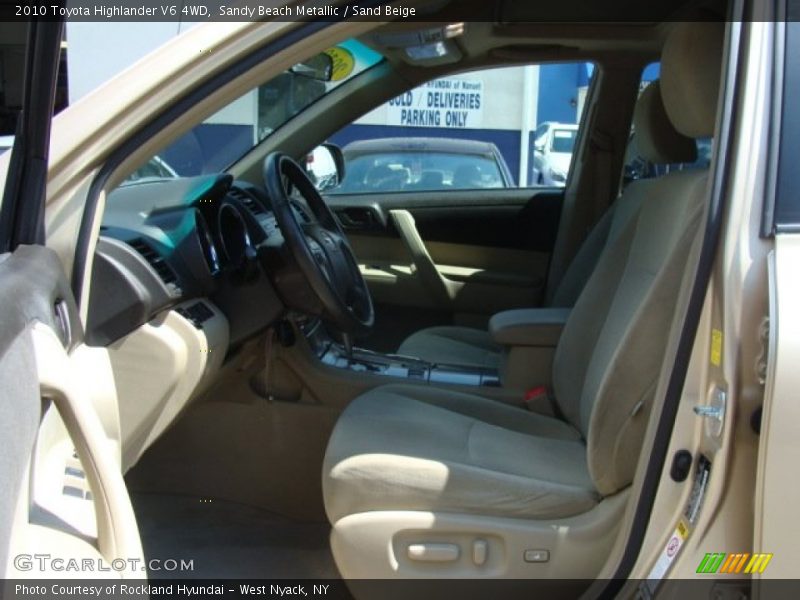 Sandy Beach Metallic / Sand Beige 2010 Toyota Highlander V6 4WD