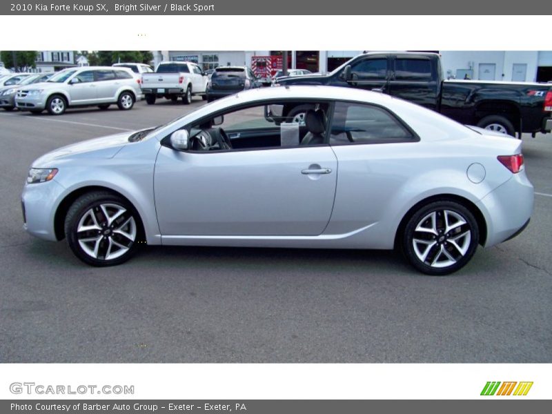 Bright Silver / Black Sport 2010 Kia Forte Koup SX