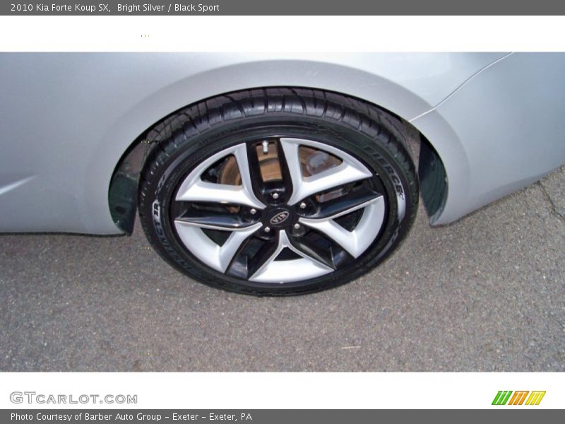 Bright Silver / Black Sport 2010 Kia Forte Koup SX