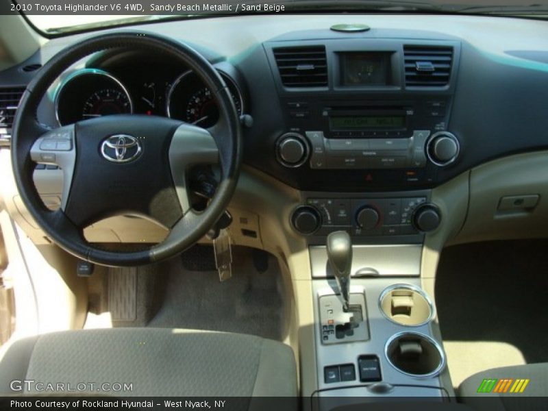 Sandy Beach Metallic / Sand Beige 2010 Toyota Highlander V6 4WD