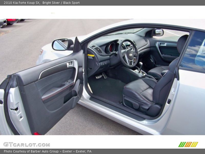 Bright Silver / Black Sport 2010 Kia Forte Koup SX