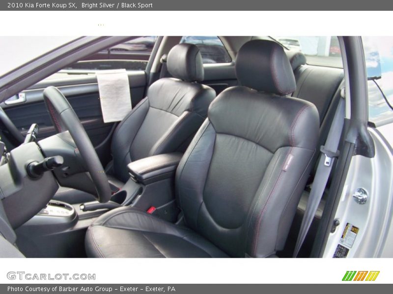 Bright Silver / Black Sport 2010 Kia Forte Koup SX
