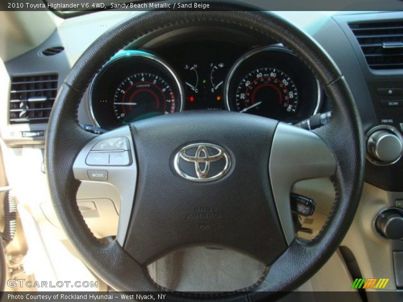 Sandy Beach Metallic / Sand Beige 2010 Toyota Highlander V6 4WD