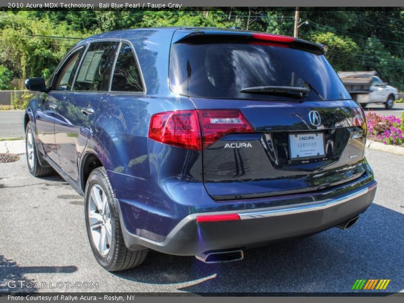 Bali Blue Pearl / Taupe Gray 2010 Acura MDX Technology