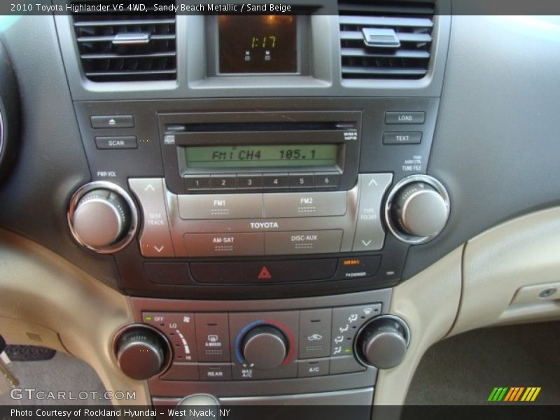 Sandy Beach Metallic / Sand Beige 2010 Toyota Highlander V6 4WD