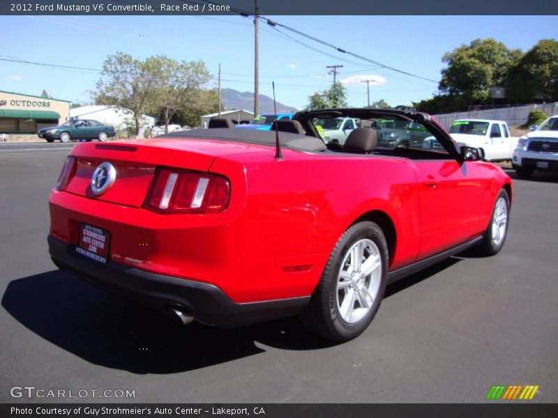 Race Red / Stone 2012 Ford Mustang V6 Convertible