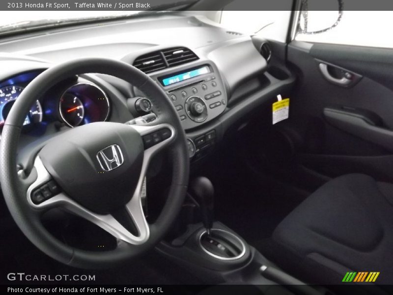 Taffeta White / Sport Black 2013 Honda Fit Sport