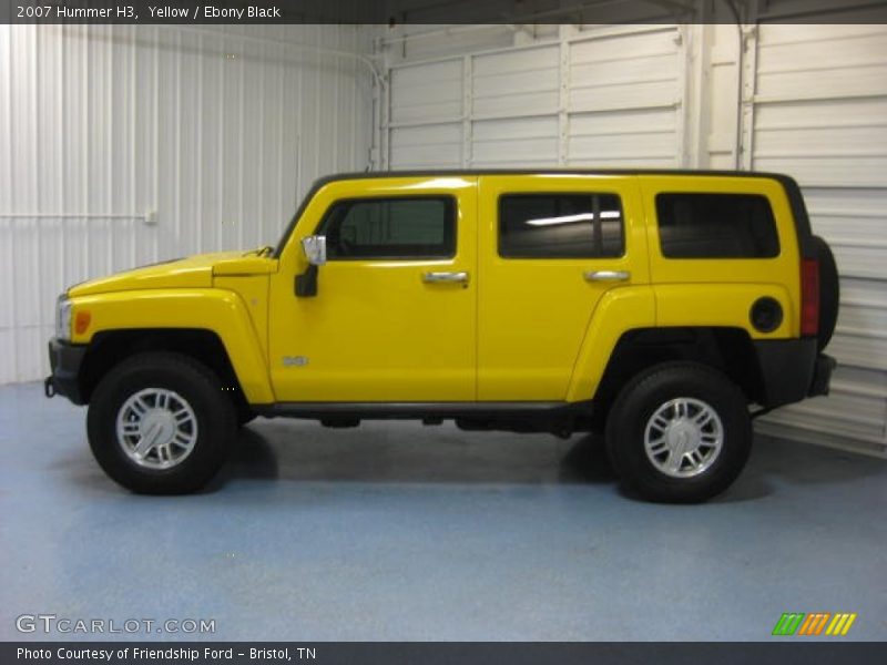 Yellow / Ebony Black 2007 Hummer H3