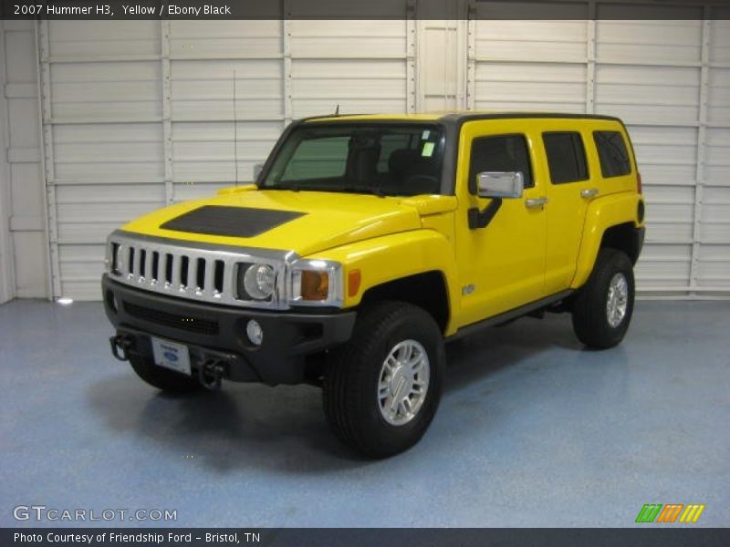 Yellow / Ebony Black 2007 Hummer H3