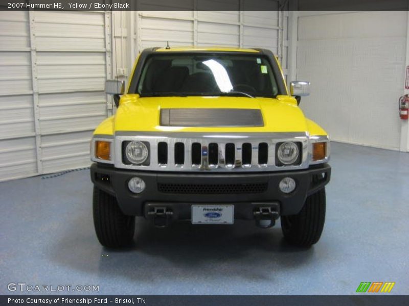 Yellow / Ebony Black 2007 Hummer H3
