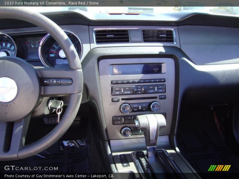 Race Red / Stone 2012 Ford Mustang V6 Convertible