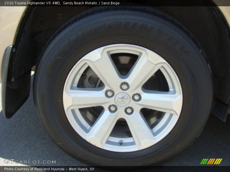 Sandy Beach Metallic / Sand Beige 2010 Toyota Highlander V6 4WD