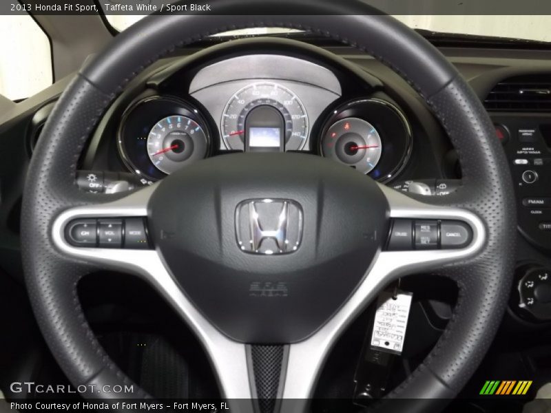 Taffeta White / Sport Black 2013 Honda Fit Sport