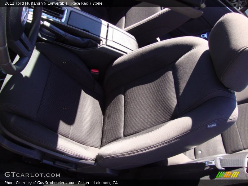 Race Red / Stone 2012 Ford Mustang V6 Convertible