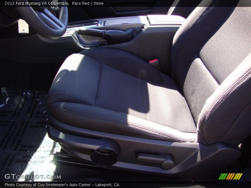 Race Red / Stone 2012 Ford Mustang V6 Convertible
