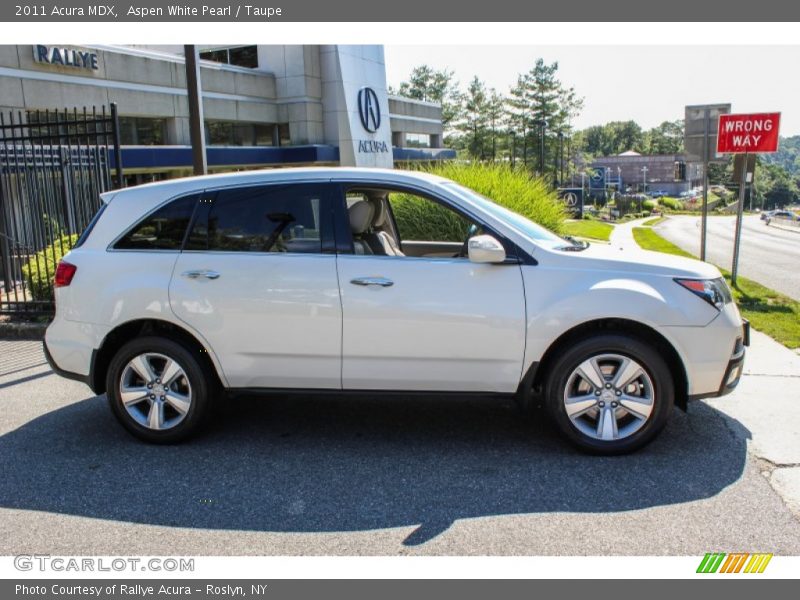 Aspen White Pearl / Taupe 2011 Acura MDX