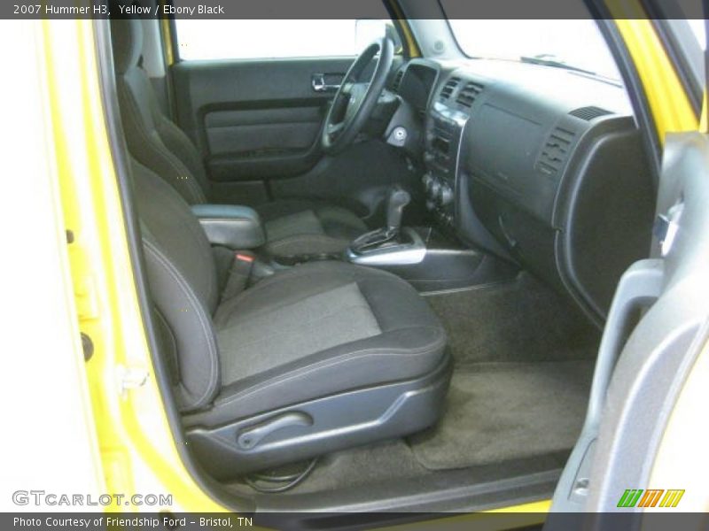 Yellow / Ebony Black 2007 Hummer H3