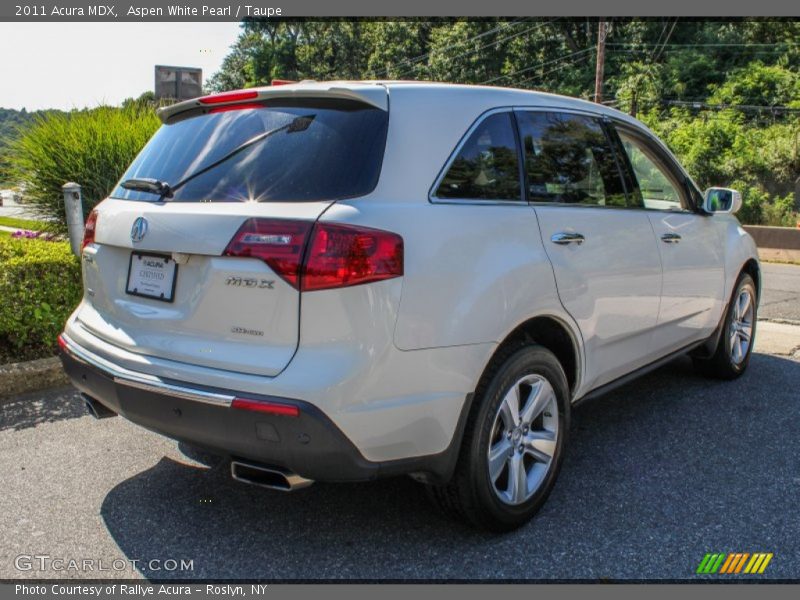 Aspen White Pearl / Taupe 2011 Acura MDX