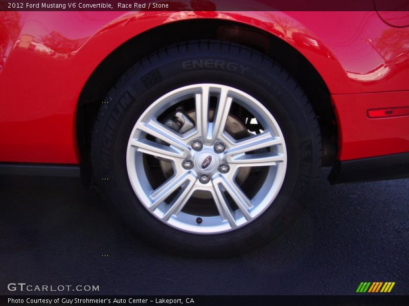 Race Red / Stone 2012 Ford Mustang V6 Convertible