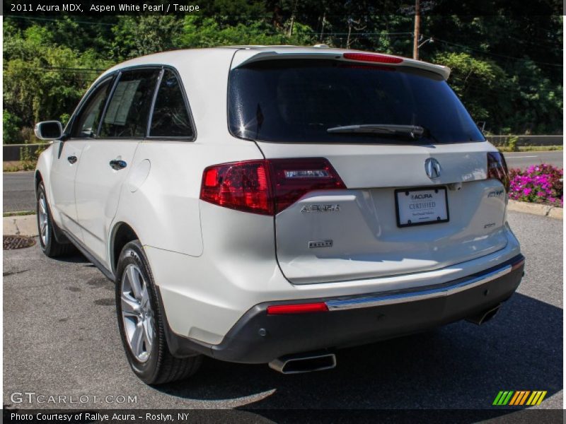 Aspen White Pearl / Taupe 2011 Acura MDX
